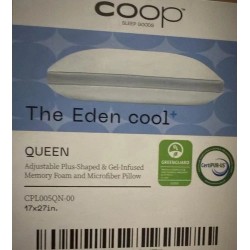 Coop Home Goods Cool+ Almohada Ajustable Talla Queen Plus Gel Espuma con Memoria Nuevo en Caja