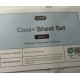 Juego de sábanas de refrigeración Coop+ Home Goods tamaño queen 4 piezas CoolSpa blanco nuevo en caja