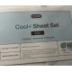 Juego de sábanas de refrigeración Coop+ Home Goods tamaño queen 4 piezas CoolSpa blanco nuevo en caja