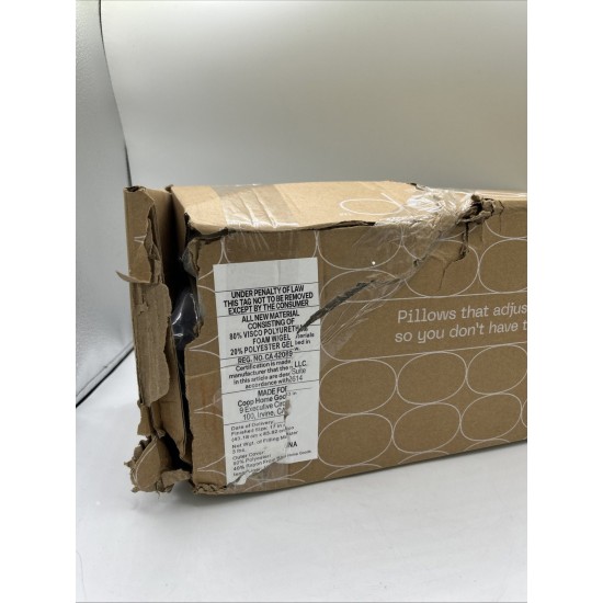 Almohada de espuma viscoelástica ajustable Coop Home Goods The Eden Cooling, tamaño king, blanca