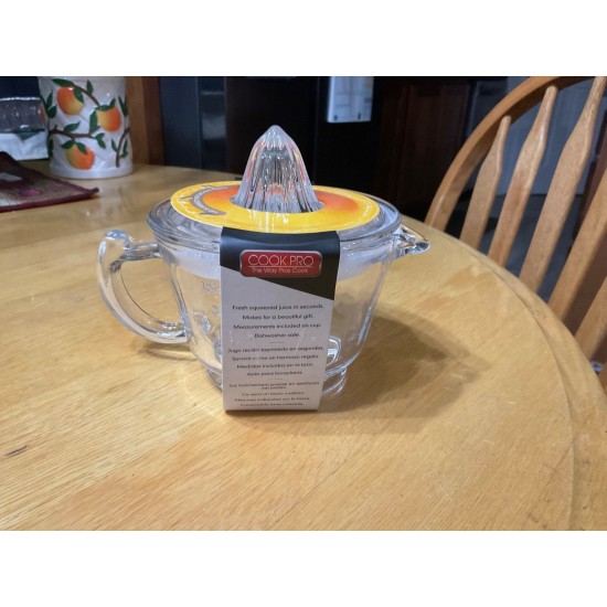Exprimidor de cítricos de vidrio de especias para el hogar 2 tazas transparente de Cook Pro