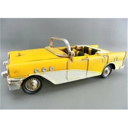 Home Goods Metal Clásico Años 50 Amarillo Chevy Buick Convertible Coche 12