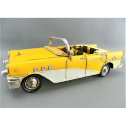 Home Goods Metal Clásico Años 50 Amarillo Chevy Buick Convertible Coche 12