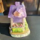Sonoma Home Goods Tea Light Vela Casa Púrpura Rosa Rosas Jardín Flores 10”