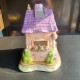 Sonoma Home Goods Tea Light Vela Casa Púrpura Rosa Rosas Jardín Flores 10”