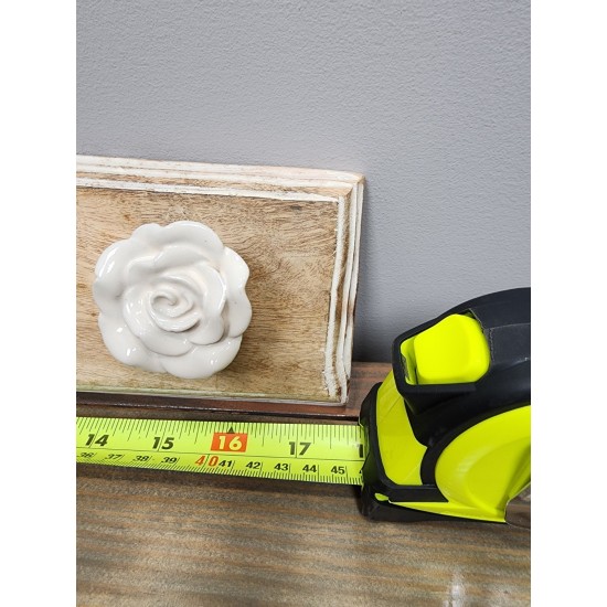 Ganchos de pared rosas decorativas para artículos para el hogar 17,5