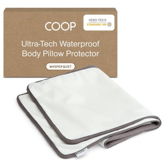 Protector de almohada corporal Coop Home Goods Ultra-Tech para almohadas de espuma viscoelástica, Waterp