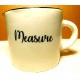 DG Home Goods ~ Cerámica blanca y negra hasta 10 oz. Taza medidora individual