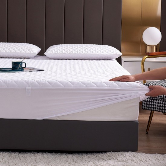 Protector de colchón impermeable doble Elif Home Goods FC3 13