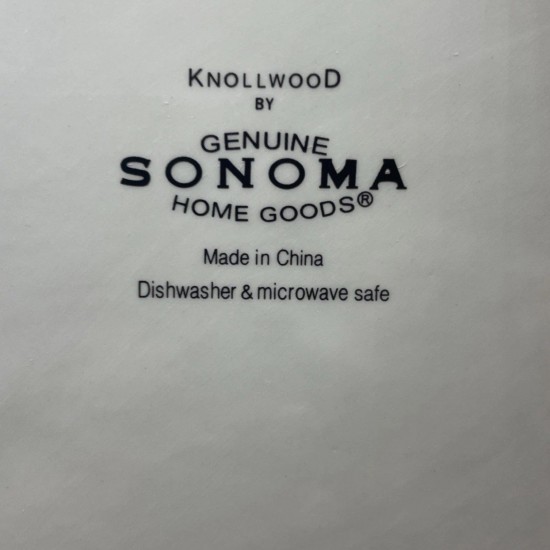 2 platos de cena genuinos Sonoma Home Goods KNOLLWOOD