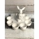 Home Goods Grace Teaware Bunny Estatuilla Porcelana Fina Porta Huevos