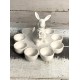 Home Goods Grace Teaware Bunny Estatuilla Porcelana Fina Porta Huevos