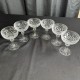 Juego de 6 copas de Sherbet vintage Waterford Crystal POWERSCOURT champán cupé