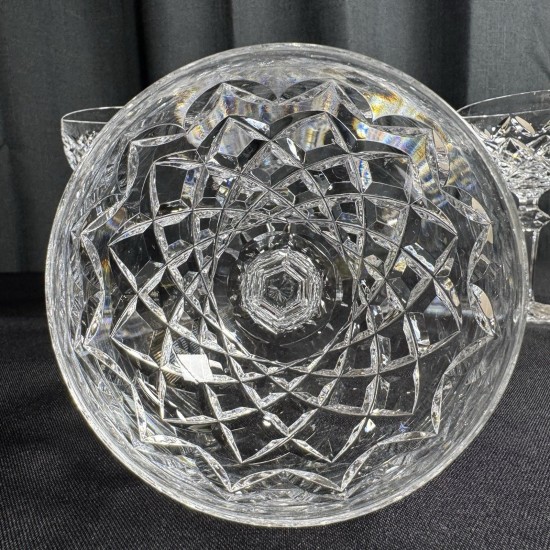 Juego de 6 copas de Sherbet vintage Waterford Crystal POWERSCOURT champán cupé