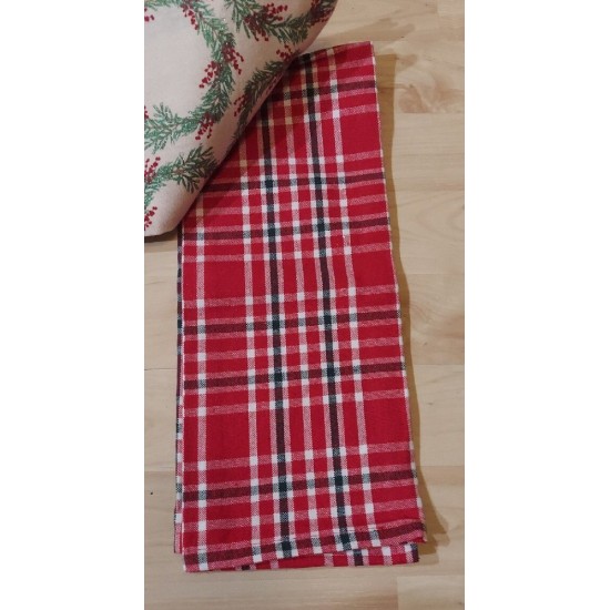 PBS Toallas de Cocina Navidad Juego de 3 Toallas Monograma Una Y