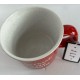 Taza de café Home Goods Is My Cardio roja moteada 16 oz
