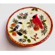 Plato de galletas Sonoma Home Goods 3D patrón Knollwood Chickadee & Cardinal 8 pulgadas