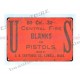 Artículos para el hogar decoración US Cartridge Co. 32 cartuchos en blanco para pistolas metal letrero de hojalata