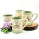 Juego de 4 tazas de café de gres Sonoma Home Goods In The Garden*