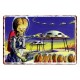 Mars Attacks! Letrero de hojalata de metal Norman Saunders 1962 decoración de artículos para el hogar