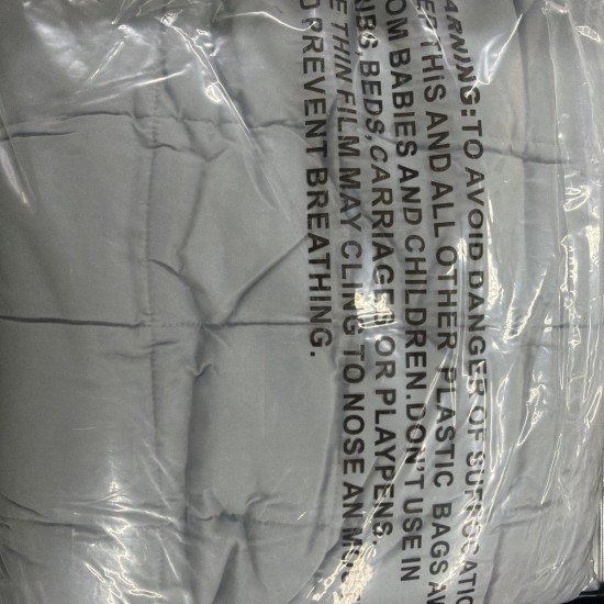 Manta con peso Okao Home Goods Queen 17 libras Gris