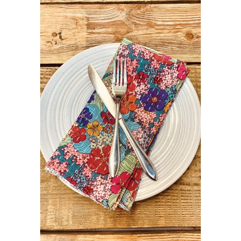 Venta al por mayor Lote 100 piezas Juego de servilletas 100% algodón kantha mesa de comedor servilletas