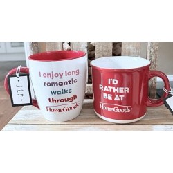 Prefiero estar en casa artículos y disfrutar de largos paseos románticos por artículos para el hogar taza