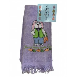 Toalla de mano de Pascua Sonoma Home Goods púrpura de colección nueva con etiquetas - nueva en caja
