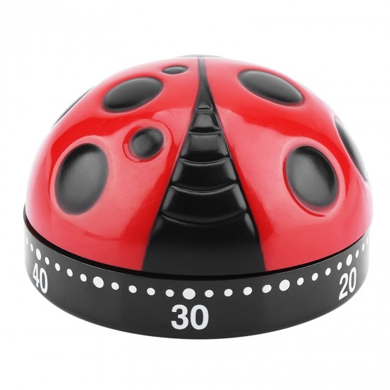Temporizador de cocina Ladybug lindo mecánico cuerda 60 minutos cocina hogar artículos de regalo