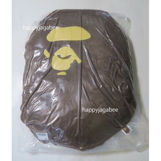 A BATHING APE BAPE HOME Goods COJÍN CABEZA MONO GRANDE COJÍN TAMAÑO GRANDE 1I70192003 b