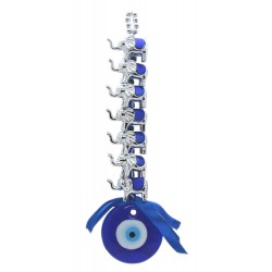 Colgante de Pared Elefante Mal de Ojo para Protección Hogares, Dije Buena Suerte, 22cm