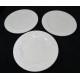 Juego de tres platos de piña blanca en relieve Sonoma Home Goods de 8