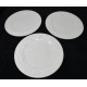 Juego de tres platos de piña blanca en relieve Sonoma Home Goods de 8