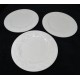 Juego de tres platos de piña blanca en relieve Sonoma Home Goods de 8