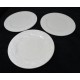 Juego de tres platos de piña blanca en relieve Sonoma Home Goods de 8