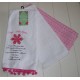 Juego de toallas de cocina receta galleta azúcar Navidad blanco rosa artículos para el hogar 3 piezas
