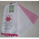 Juego de toallas de cocina receta galleta azúcar Navidad blanco rosa artículos para el hogar 3 piezas