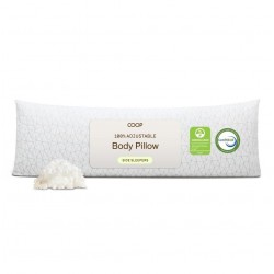 Almohada corporal ajustable original Coop Home Goods, 20x54 blanca