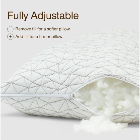 Almohada corporal ajustable original Coop Home Goods, 20x54 blanca