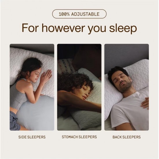 Coop Home Goods The Original Almohada Ajustable Cama Microfibra Espuma con Memoria King