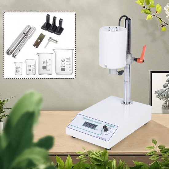 Máquina homogeneizadora emulsionante ajustable de alta velocidad dispensadora de laboratorio 110V
