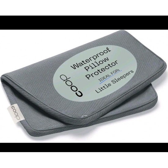 Funda de almohada gris protectora para niños pequeños Coop Home Goods Ultra-Tech