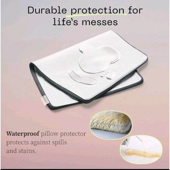 Funda de almohada gris protectora para niños pequeños Coop Home Goods Ultra-Tech