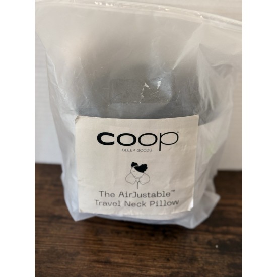 Almohada inflable ajustable compacta Coop Home Goods AirJustable para el cuello de viaje